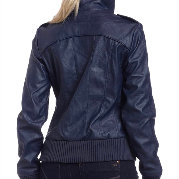 Vegan Leather Jacket - Picture 3 of 10